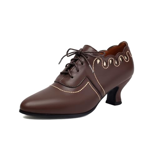 Chaussures à bout pointu style rétro anglais confortables pour pieds affinés