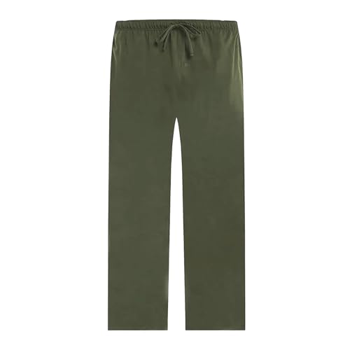 Image of U2SKIIN Mens 100% Cotton Pajama Pants, Lightweight Soft Lounge Pant with Pockets Sleep Pj Bottoms for Men