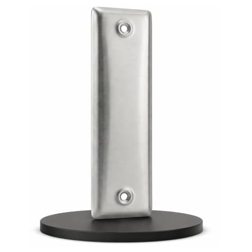 markiso® Rolladengurt Abdeckung geschlossen aus Edelstahl [160 mm | 1 Stück] – Einfache Montage | Gurtwickler Blende aus hochwertigem Edelstahl ohne Gurtauslass | Farbe Silber Lochabstand 160mm