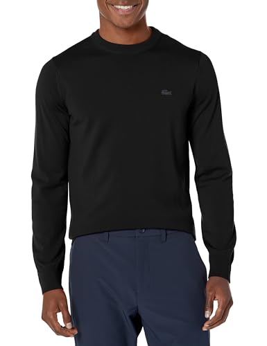 Lacoste Men's Crew Neck Merino Wool Sweater Product Details
