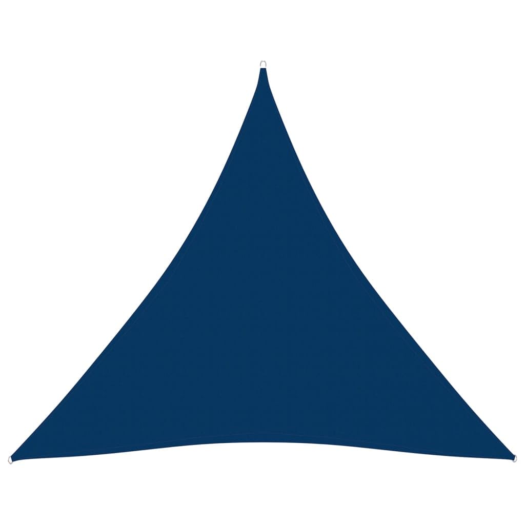 Voile d'ombrage triangulaire 4x4x4m bleu en tissu Oxford pour jardin