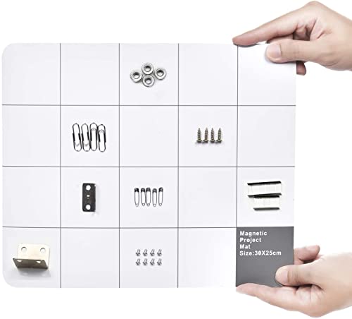 Magnetic Project Mat Showpin Large Size Small Parts Work Mat Peg Board With A Board Marker - Preventing The Small Screws From Getting Lost And Unorganized - 9.8X11.8 Inches #TOP1