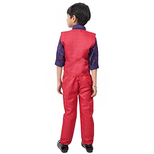 Image of Stylish 3-Piece Waistcoat, Shirt, Trouser and Bow-Tie Suit Set VC003