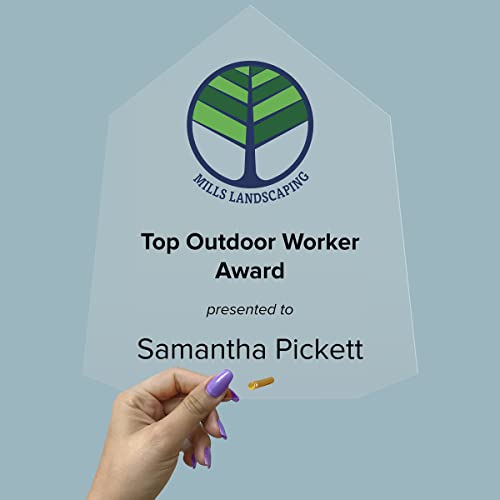 Custom Economy Acrylic Awards Offered In A Variety Of Shapes And Sizes Includes Unlimited Text And Your Logo (12", Diamond) #TOP2