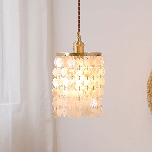 Suspension en Coquillage Blanc luminaire suspendu pour salle à manger CNCNSH D12xH24