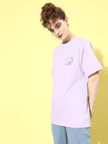 Image of Dillinger Blue Graphic Oversized T-Shirt