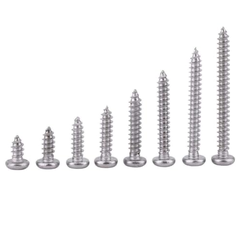 Tornillos autoperforantes acero inoxidable M3 6-30mm 200 pcs miniatura 5
