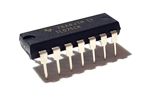 Juried Engineering TL074CN TL074 Quad Low-Noise JFET-Input Operational Amplifier Breadboard-Friendly IC DIP-14 (1 Piece) #1