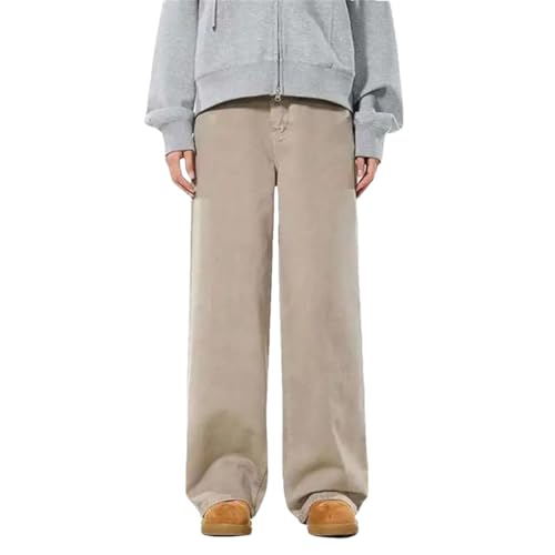 Men's American Jeans Simple Retro Washed Straight Loose Fitting