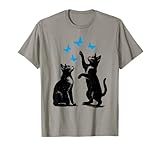 Cats Butterflies Stencil Graffiti Wall Art Urban