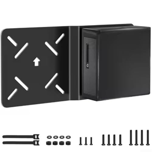Image of METALs Mounting Bracket for Intel NUC 13/12/11 Pro/10/8/7/6/5, PC Monitor Stand with Screws, Black METALs Bracket for Computer Wall or Desk Setup