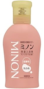 Amazon | ミノン薬用保湿入浴剤 本体ボトル 480mL（約12回分