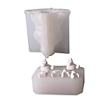 Molde de silicona para velas de Navidad - Figura de ángel estrella creativa serie navideña molde de silicona para velas, hermosos ángeles y motivos para la