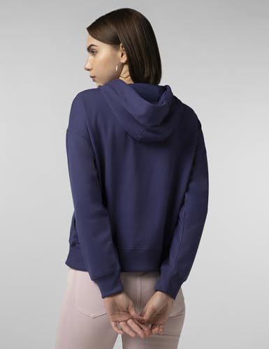 Image of FYLTR Women's Casual Hoodie with Stripe Tape - Rib Hem & Cuff | Drop Shoulder | Sweatshirts for Women | Winter Hoodie for Women