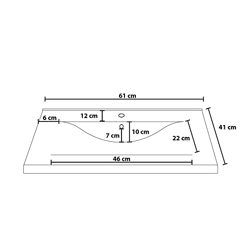 Home Deluxe - Badmöbel-Set - WANGEROOGE weiß - Large - inkl. Waschbecken und komplettem Zubehör - Breite Waschbecken: ca. 60 cm I Badezimmermöbel Waschtisch Badmöbelset