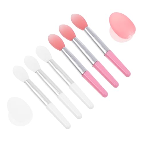 Mikinona Girl Makeup Brush Silicone Lip Mask Applicator Sticks 2 Sets of 8 Pieces