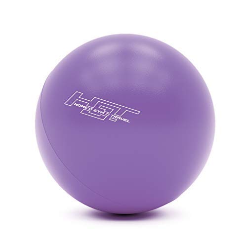 H.G.T Workout Ball - Pilates Ball - Barre Ball - Punching Ball - Mini Exercise Ball - Gym Ball - 12 Inch Exercise Ball - Home Gym Bundle with Ball Exercise - Yoga Exercise Ball Flex Ball - Violet