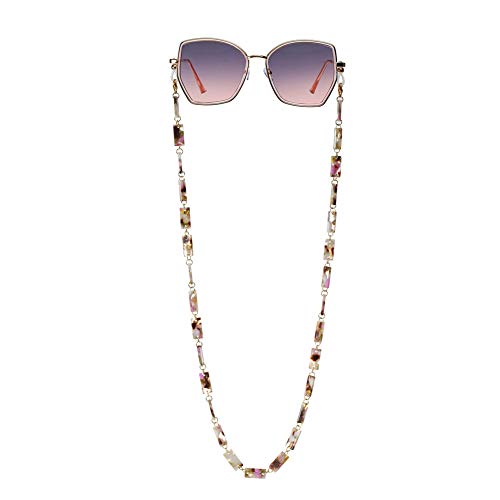 Amazyj Acrylic Eyeglass Chain Mask Chains For Women Sunglasses Holder Acrylic Sunglasses Necklace Holder (Resin Flower) #TOP27