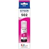 Epson T502 EcoTank Ink Ultra-high Capacity Bottle Black (T502120-S) T502 EcoTank Ink Ultra-high Capacity Bottle Magenta (T502320-S) T502 EcoTank Ink Ultra