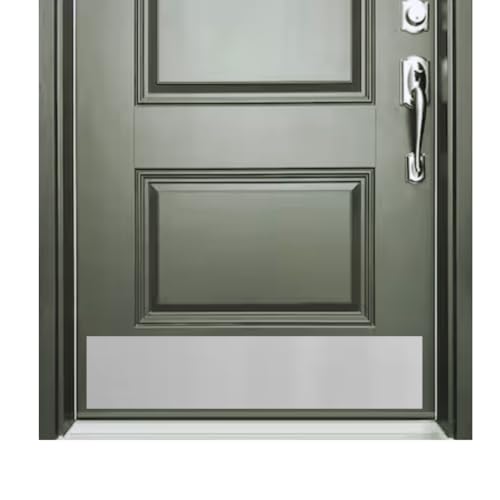 Generic Door Kick Plate with Adhesive Mount, Brushed Stainless Steel (8x30'')