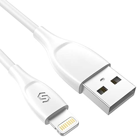 Syncwire iPhone Charger Cable Lightning Cable - [Apple MFi Certified] 2M/6.5FT Apple Charger Lead USB Fast Charging Cable for iPhone iPad iPod (White 2M) Cover