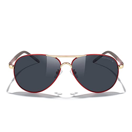 MERRY'S Aviator Sunglasses For Men Women Polarized Driving Sun glasses UV400 Protection S8513