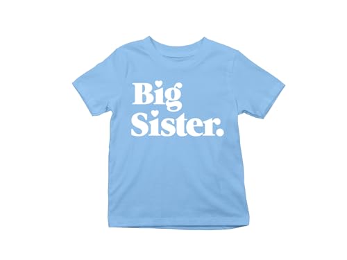 Big Sister Toddler Shirt - Cute and Fun Sibling Announcement Tee for Kids and Family