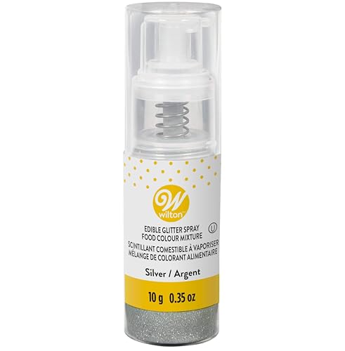 Wilton Edible Silver Glitter Spray, 0.35 oz.