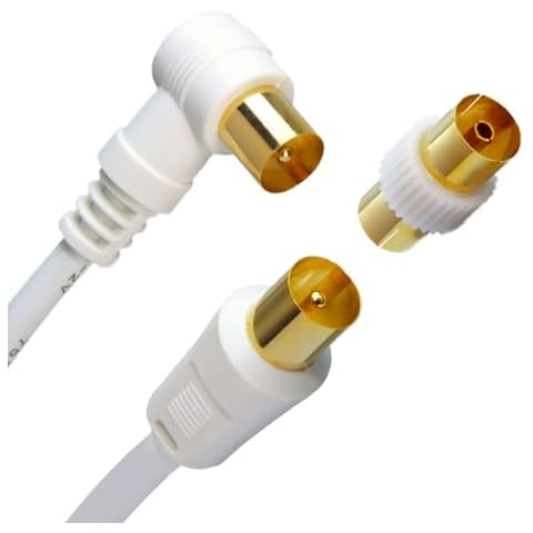 Slick Linc 2M Gold Plated TV Aerial Cable Cover