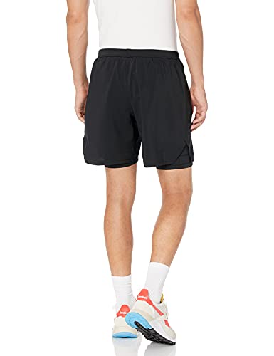 Reebok Men's Standard 2-In-1 Running Shorts, Black, Large #TOP1