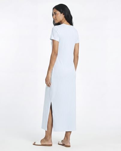 Image of Real Essentials 3 Pack Women's Casual Short Sleeve Maxi T-Shirt Dress with Slit (Available in Plus Size)