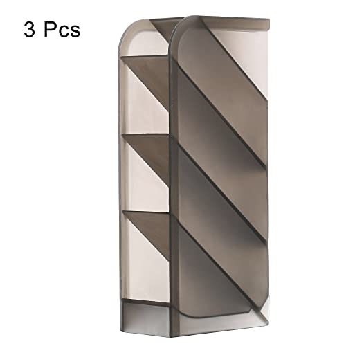 Rangement plastique à 4 compartiments PATIKIL noir transparent pour tiroir maison - 4