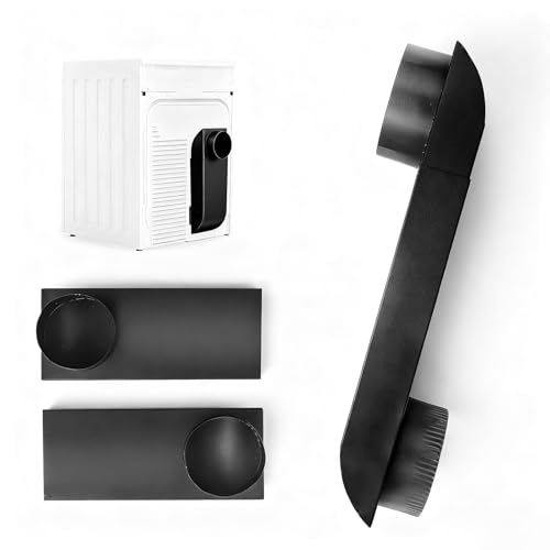 OEM Upgrade 12-19in Adjustable Dryer Vent Periscope - Telescoping Vent Duct for Tight Spaces, Space Saver Dryer Vent Adapter, low profile dryer vent duct,Fits Whirlpool & All 4in Dryer Outlets