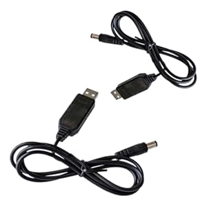 Yjcnelcr Przenośny Kabel Zasilający USB-DC 5,5x2,1 mm