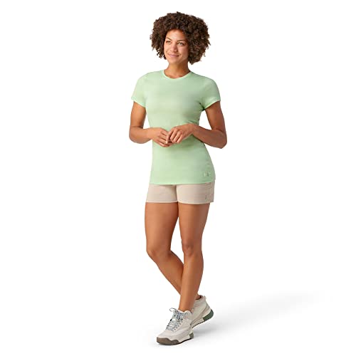 Smartwool Women's Merino Wool Short Sleeve Tee (Slim Fit), Pistachio, X-Small