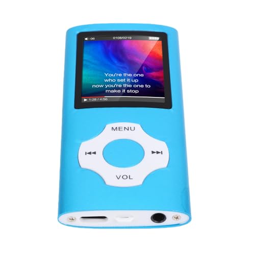 Reproductor MP3 Bluetooth 5.3 de 32 GB Gonetre Música HiFi Portátil Pantalla 1.8 Azul