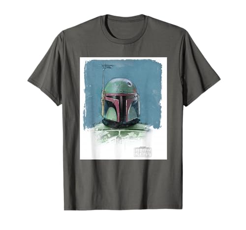 T-shirt Star Wars The Book of Boba Fett design armure pour homme en coton noir
