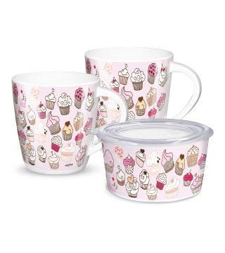 Image of MILTON Melamine Milk Mug And Spark Jar - 3 Pieces, Multicolour, 350 ml, 300 ml