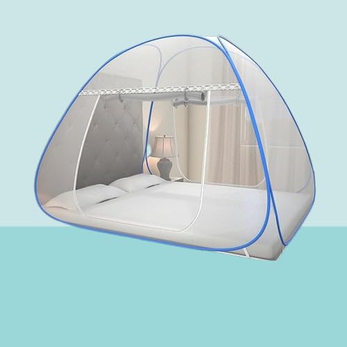 Mosquito Net for Single Bed | Single Bed Size with a Mobile Pocket | Foldable Machardani-picture-16