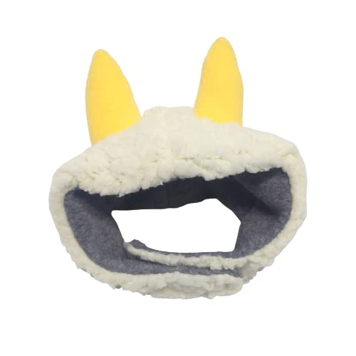 犬猫用コスプレ 節分にピッタリ 薄黄緑鬼のかぶりもの（帽子） (S：22～28cm)