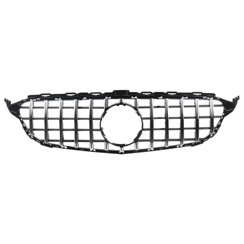 Calandre W205 style GT à lamelles verticales noires pour Mercedes 15-18