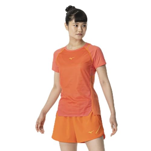 MIZUNO(ミズノ) ランニングウェア ドライエアロフロー プレミアムTシャツ 半袖 オーロラ反射 高通気素材 J2MAB202 レディース