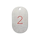 [キャンディデザイン＆ワークス] Lunar Calendar Plate Key Tag CK-14 キータグ - White×Red(2)