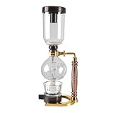 JITEM Cafetera sifón cafetera de estilo japonés de vidrio al vacío, sifón, percoladores, 3-5 tazas de vidrio, sifón de mesa, cafetera para café o té