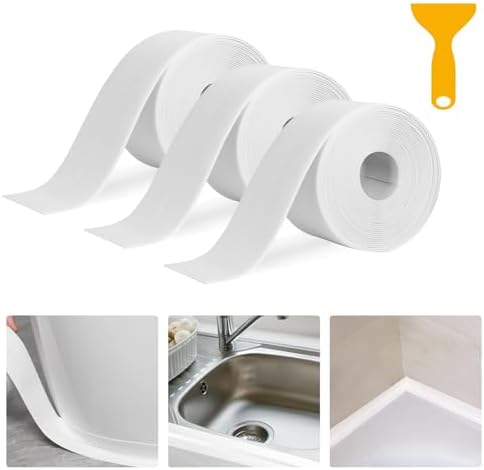 Polycell SSBKWH22 22mm Bathroom/ Kitchen Sealant Strip - White : Amazon ...