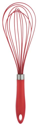 Cuisipro Soft-Grip Silicone Balloon Whisks-Red, 10-Inch #TOP21