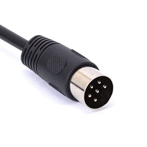 Midi Din 6 Pin Cable Male To Male Din Plug Instrument Converter Adapter Midi 6Pin Audio Cord For Microphone Guitar (1.5 M / 5Ft) #TOP2