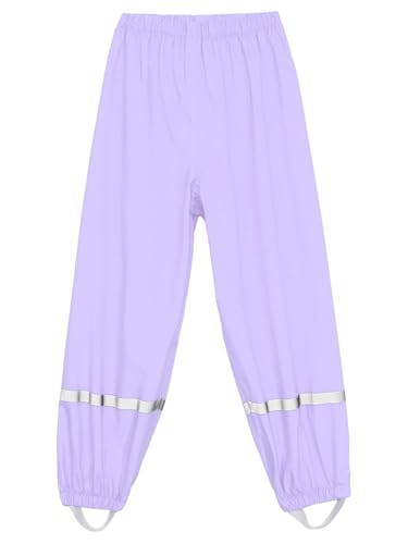 Boys Girls Waterproof Rain Pants Toddler Kids Lightweight Reflective Strips Cargo Trousers Outdoor Rainwear