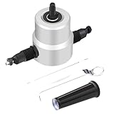 OATIPHO Doppelkopf Metallblechschneider Nibbler Cutter Aufsatz für Bohrmaschine Hochleistungs...