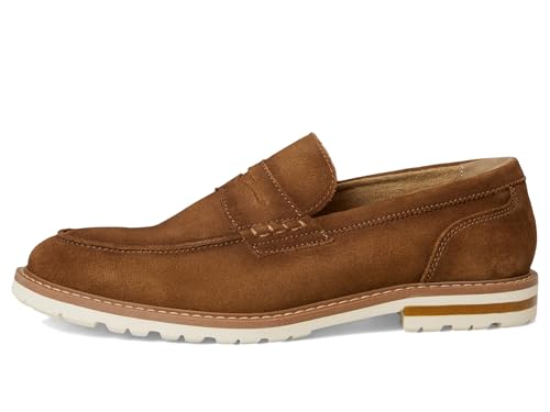 Stacy Adams Men's Hopkins Penny Slip On Loafer, Brown Suede, 9.54